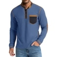 thumbnail image 1 of pstuiky camisa de manga larga para hombre, Sudadera informal deportiva de manga larga y cuello redondo para hombre salir tops l, 1 of 7