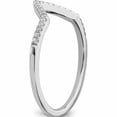 thumbnail image 6 of 14K White Gold Diamond Contoured Wedding Band (Size 7) Made In India -Jewelry By Sweet Pea, 6 of 10