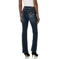 thumbnail image 3 of WallFlower Women's Luscious Curvy Bootcut Mid-Rise Bling Insta Stretch Juniors Jeans (Standard and Plus), 3 of 10