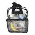 thumbnail image 2 of Clear Transparent Backpack Book Bag School Stadium Security Tsa Rally 3 Pockets, 2 of 7