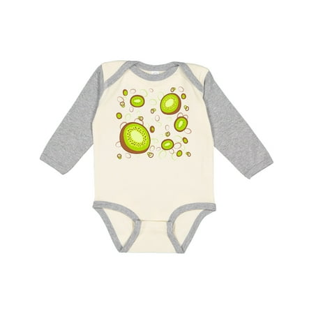 

Inktastic Kiwi Fruit Party Gift Baby Boy or Baby Girl Long Sleeve Bodysuit