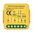 thumbnail image 1 of Tuya Module Interrupteur de Rideau Intelligent Wifi Connecté Volets Roulants Moteur de Store Application Smart Life Compatible avec Alexa Home, 1 of 5