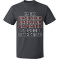 thumbnail image 2 of OXI T-Shirt - Im An Enganeer Good With Math, Basic Casual T-Shirt for Men's and Women Fleece T-Shirt Short Sleeve - Charcoal Small, 2 of 3
