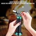 thumbnail image 4 of Yazoeia 1PC High-temperature Gas LIghter, Portable High-flame Inflatable Lighter Direct Kitchen Outdoor Camping Barbecue Flamethrower Metal Flamethrower Lighter (1PC Black) CJC912-135507, 4 of 9