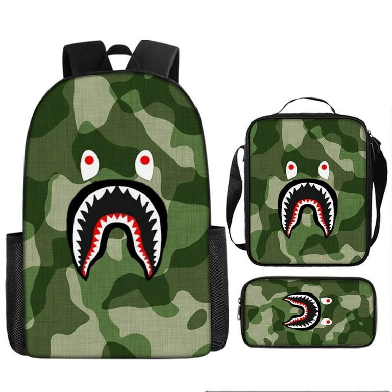 BAPE Anime Travel Backpack for Teens/Womens/Mens/ Casual Daypack