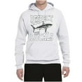 thumbnail image 2 of Wild Bobby Respect The Locals Save Our Oceans Shark Animal Lover Unisex Graphic Hoodie Sweatshirt, White, X-Large, 2 of 6