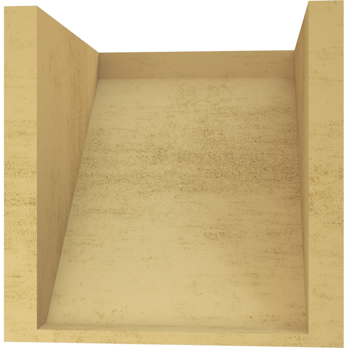 10"W x 10"D x 10"H Wide Concord Rough Cedar Woodgrain TimberThane Corbel, Primed Tan