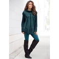 thumbnail image 2 of Roaman's Women's Plus Size Cowl Neck Cable Pullover Sweater, 2 of 4