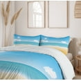 thumbnail image 6 of Ambesonne Beach Duvet Cover Set, Relaxing Sunny Seaside, 2-Calking, Sand Brown Sky Blue, 6 of 7