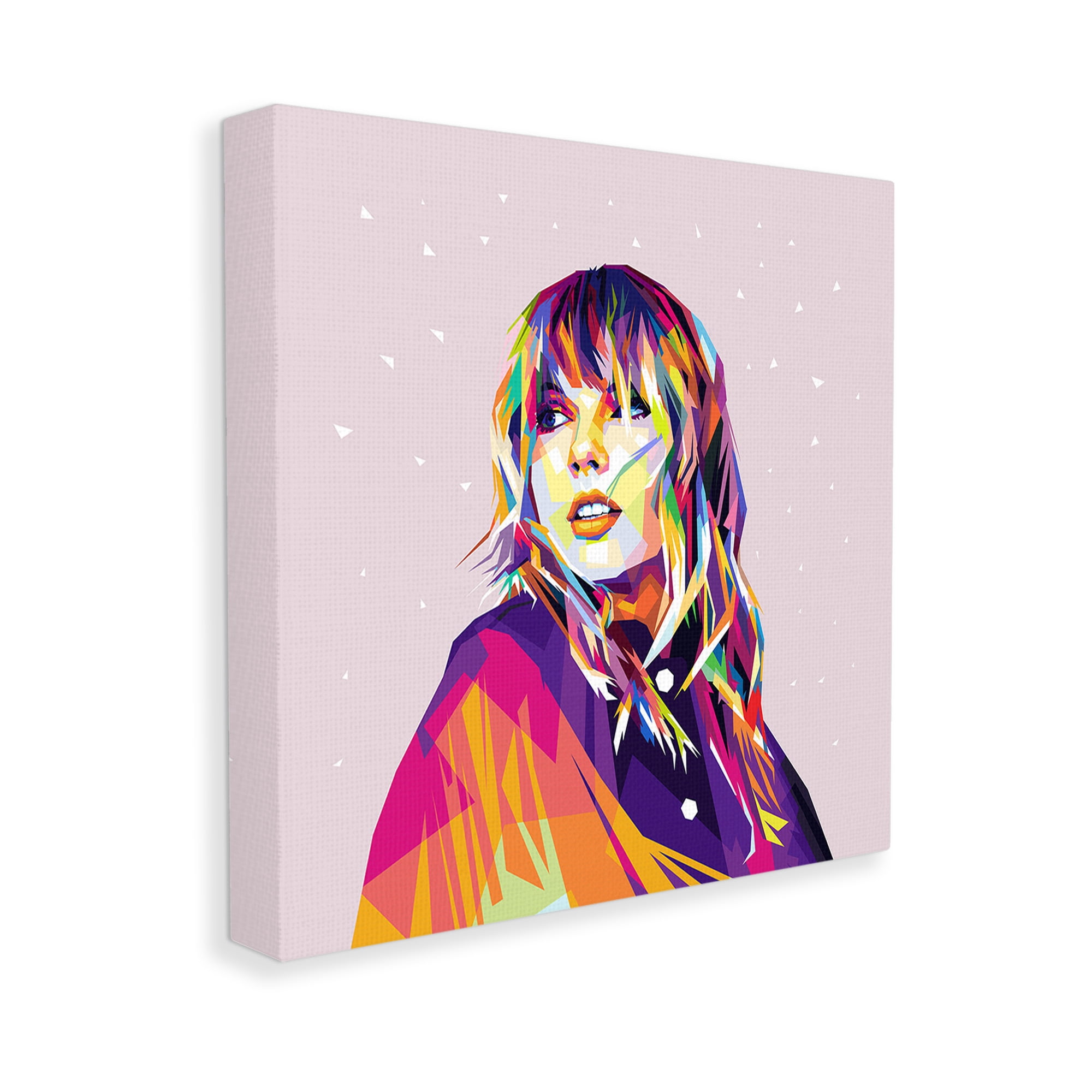 Stupell Industries Geometric Pattern Taylor Abstract Painting Gallery Wrapped Canvas Art Print Wall Art, 30 x 30