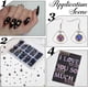 thumbnail image 5 of 1 caja de 70 g de perlas de base plana para uñas, de 4 a 12 mm, negras, cabujones de base plana de plástico a granel, mini perlas semicirculares de varios tamaños para maquillaje., 5 of 9