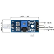 Photosensitive Diode Sensor, Light Detection Photodiode Module with Digital and Analog Output for Arduino Smart Car 2pcs