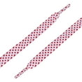 thumbnail image 4 of INSPIRE CHIC Unisex Double Layer Flat Hollow Shoelaces for Sneaker 140 cm/55" White-Red, 4 of 4