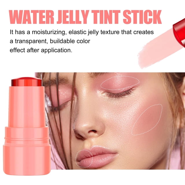 Mareep Blush Creamy Cheek Color Cheek Tint Cheek RougeMulti Functional Powder Blusher Lip Gloss Stick Two In One Super Color and Tender 5g