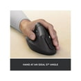 thumbnail image 5 of Logitech Lift for Business Left, Vertical Ergonomic Mouse - Left-handed, Wireless, Bluetooth or Secured Logi Bolt USB, Quiet clicks, Graphite - Optical - Wireless - Bluetooth/Radio Frequency - Grap..., 5 of 10