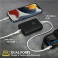 thumbnail image 4 of Scosche GoBat 10,000mAh Power Bank with 20W USB-C Power Delivery Fast Charging & 18W USB-A PB10PD-SP, 4 of 6