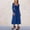 *Blue, variant on ClodeEU Women Long Sleeve Square Neck Maxi Dress,A Line Pleated Flowy Elegant Party Fall Dresses Brown,Womens Plus XL