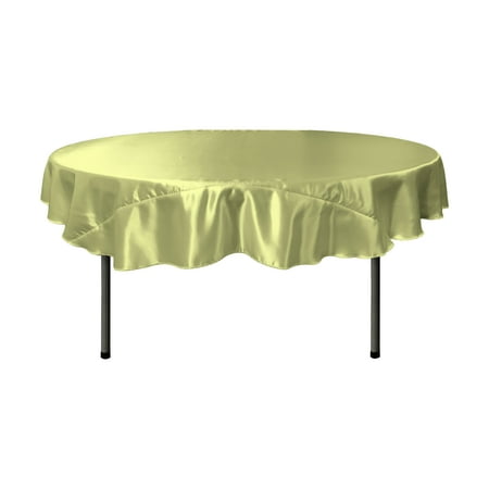 La Linen Bridal Satin Round Tablecloth, 72 Round Tablecloth Canada