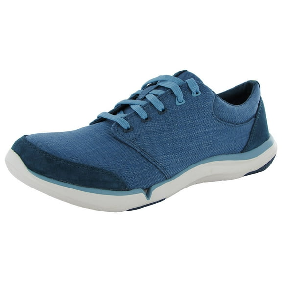 Teva Womens Wander Lace Suede and Canvas Sneaker Shoes, Legion Blue, US 6.5