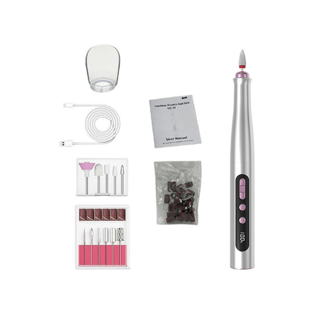 Lijadora de uñas, herramienta de manicura y pedicura, pantalla Digital, lima de uñas, máquina de lijado para manicura, pulido, uso en salón en casa Argén