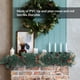 thumbnail image 3 of Bewildely Guirnalda de Navidad de mimbre verde Artificial Feliz Navidad, luz de pared para el hogar, plantas falsas, regalo para exteriores, interiores, Kits de decoración para fiestas Bewildely HA009924-00, 3 of 6