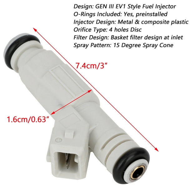 6 Fuel Injectors For Holden Commodore VS VT VX VY 3.8L V6