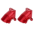 thumbnail image 2 of 2 piezas de carcasa de caja de cambios de repuesto para coche RC TRAXXAS 1/5 RC, cubierta de diferencial delantera y trasera universal de aleación de aluminio, color rojo, 2 of 14