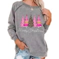 thumbnail image 1 of Bellella Vêtements pour Femmes T-shirt Col Rond Imprimé Arbre Tunique Blouse Pull de Vacances Rose Gris 2TG, 1 of 2