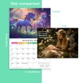thumbnail image 4 of Fairy Tale Calendar 2027, 13 Month Wall Calendar from Jan. 2027 - Jan. 2028, Digital Art Magic Fairy Themed Calendar for Friends, Family, 11.3"x16.5" Opened, 4 of 5
