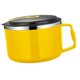 thumbnail image 4 of Juego de tazones de ramen para microondas, tazones de fideos con tapa y asa, tazón de sopa para microondas de acero inoxidable, cocina para el hogar, Amarillo Macarena Cuenco de ramen, 4 of 8