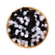 thumbnail image 1 of Pompones artesanales vibrantes Bearachild 300 unids/set hechos a mano duraderos y confiables blanco negro 10mm, 1 of 6