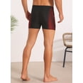 thumbnail image 3 of DARING DIVA Men's Printed Swimming Shorts Stretch Waist Surfing Board Shorts 36 Red, 3 of 6