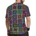 thumbnail image 2 of T Shirt For Men Geometic Colorblock Sportswear Mid Century Hip Hop T-Shirts Mens Vintage Tshirt Summ, 2 of 6