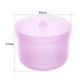 thumbnail image 6 of dianhelloya Nail Drill Bits Cleaning Box Double Layer Compact Size Good Sealing Effect Cleaning Round Polishing Head Nail Drill Purple, 6 of 8
