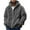 Dark Gray, variant on WMTBSRSW Men's Fuzzy Sherpa Jacket Fleece Full Zip up Athletic Hoodies Cozy Loose Casual Winter Warm Coats with Pockets Dark Gray Large