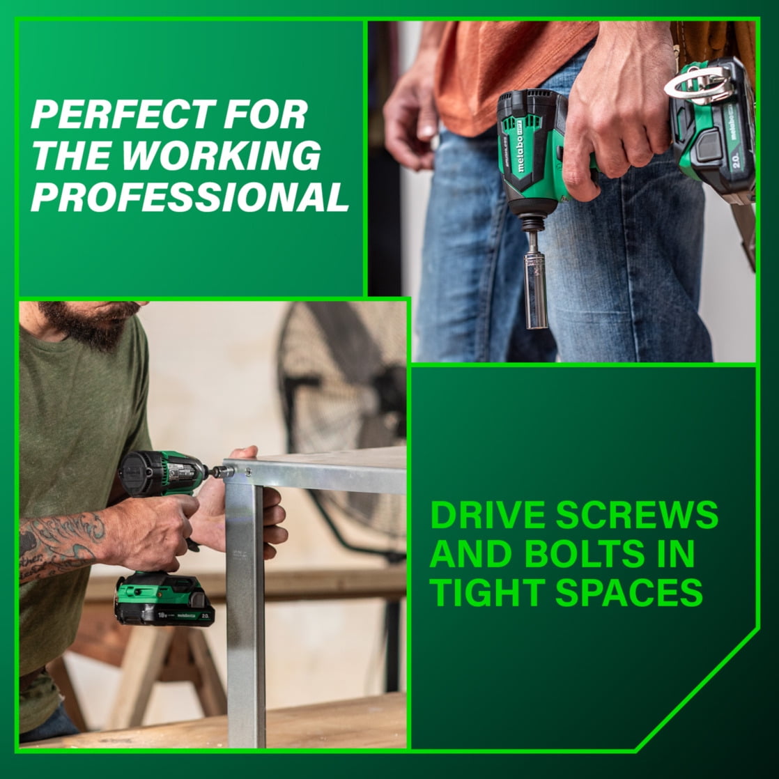 Metabo HPT 18V Cordless Driver Kit, 1/4-In Chuck, WH18DEX