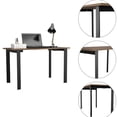 thumbnail image 2 of Metal and Wood Freestanding Desk / Ideal for Office Setup, 2 of 3