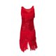 thumbnail image 2 of Vestido de baile latino Salvador con flecos y borlas Rojo S, 2 of 10