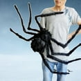 thumbnail image 6 of Fridja 5 Ft Halloween Outdoor Decorations Hairy Spider ,Scary Giant Spider Fake Large Spider Hairy Spider Props for Halloween Yard Decorations Party Decor, Black, 6 of 6