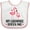 White and Pink, variant on Inktastic Grammie Loves Me Girl Flamingo Girls Baby Bib