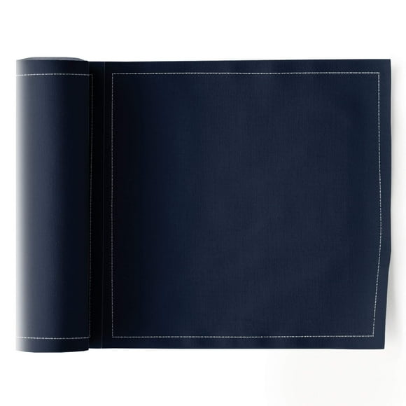 MY DRAP Washable and Reuseable Lunch Napkin- 7.9 x 7.9 inch (50 Count, Cotton Petrol Blue)
