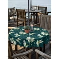 thumbnail image 2 of Outdoor Tablecloth with Umbrella Hole for Patio/Picnic/Party/Camping, Green Summer Botanical Waterproof Table Cloth Round Cover Washable, Spring Floral Birds Farmhouse (Dia 54"), 2 of 8
