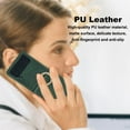 thumbnail image 7 of for Samsung Galaxy Z Flip 4 Wallet Case with Ring, [Retractable Hinge Cover] All-Round Protection Premium PU Leather Hard PC Back Cover Card Holder Wallet Phone Case for Z Flip 4 2022 - Green, 7 of 7