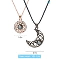 thumbnail image 5 of Deago I Love You Necklace 100 Languages for Him and Her Projection Necklace Matching Sun and Moon Necklaces for Couples and Best Friends, 5 of 10