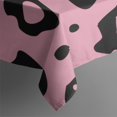 thumbnail image 6 of Pink and Black Of Leopard Print Rectangle Tablecloth 60"x102",Waterproof Polyester Rectangle Table Cloth, Wipeable Spillproof Polyester Tablecloth for Dining, Camping, Indoor and Outdoor, 6 of 6