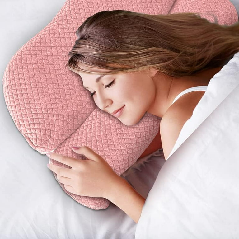 High Density Space Cervical Memory Foam Pillow Contour Pillows for Neck and Shoulder Pain Ergonomic Orthopedic Sleeping Neck Contoured Support