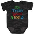 thumbnail image 3 of Inktastic Mema Loves Me Grandchild Boys or Girls Baby Bodysuit, 3 of 5