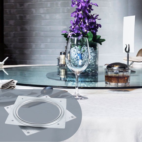 BALAHAPY Giratorio Para De Comedor En Metal Con Capacidad De Carga Y Compacto