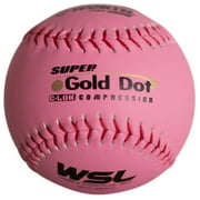 Worth Pink Pro Comp Super Gold Dot 12" Slowpitch WSL Softballs DZ