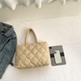 thumbnail image 3 of Bolso de hombro acolchado para mujer, bolso grande para axila, bolso para axila, bolso de compras de invierno, 3 of 8